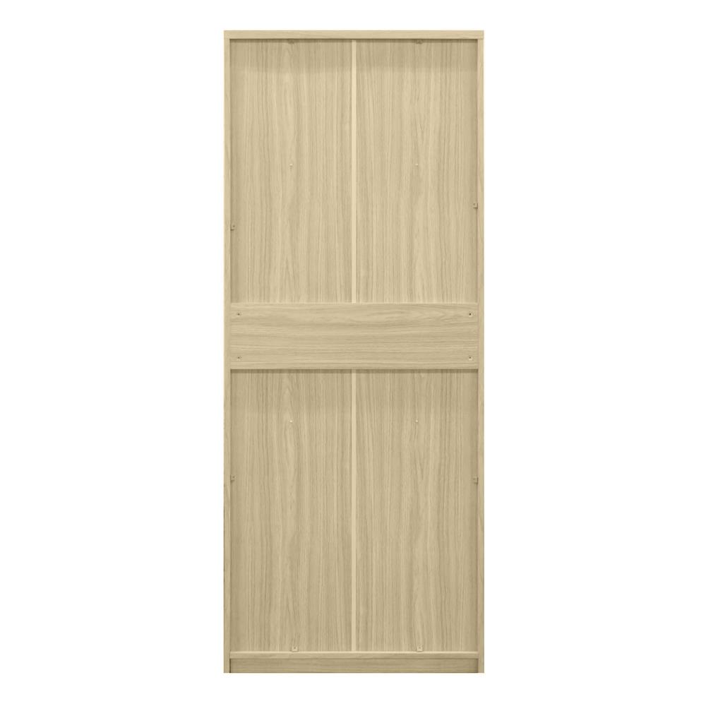 ตู้สูงบานเปิด BURO REVOLUTION HC75 75 ซม. สีเนเชอรัลแอช/กระจกใส