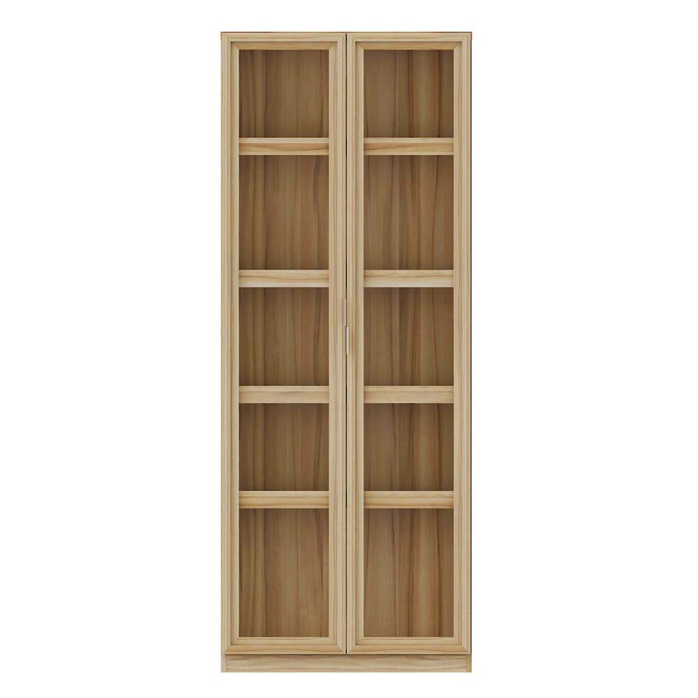 ตู้โชว์ 2 บานเปิด BURO WALLY HC 75 สีอโรม่าโอ๊ค/กระจกใส