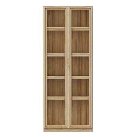 ตู้โชว์ 2 บานเปิด BURO WALLY HC 75 สีอโรม่าโอ๊ค/กระจกใส_1