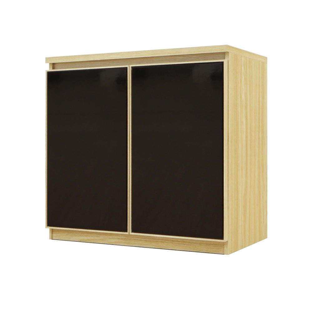 ตู้บานเปิด BURO REVOLUTION LC80 DO สีเนเชอรัลแอช/ดำ