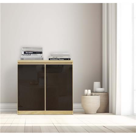 ตู้บานเปิด BURO REVOLUTION LC80 DO สีเนเชอรัลแอช/ดำ_4