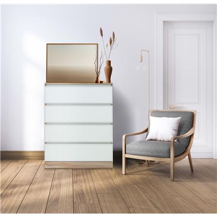 ตู้ลิ้นชัก 4 ลิ้นชัก BURO ANTARES LC80 DW สีอโรม่าโอ๊ค/ขาว_6