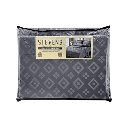 ชุดผ้าปูที่นอน 6 ฟุต 6 ชิ้น STEVENS COTTON FRESH SATEEN DM21_4
