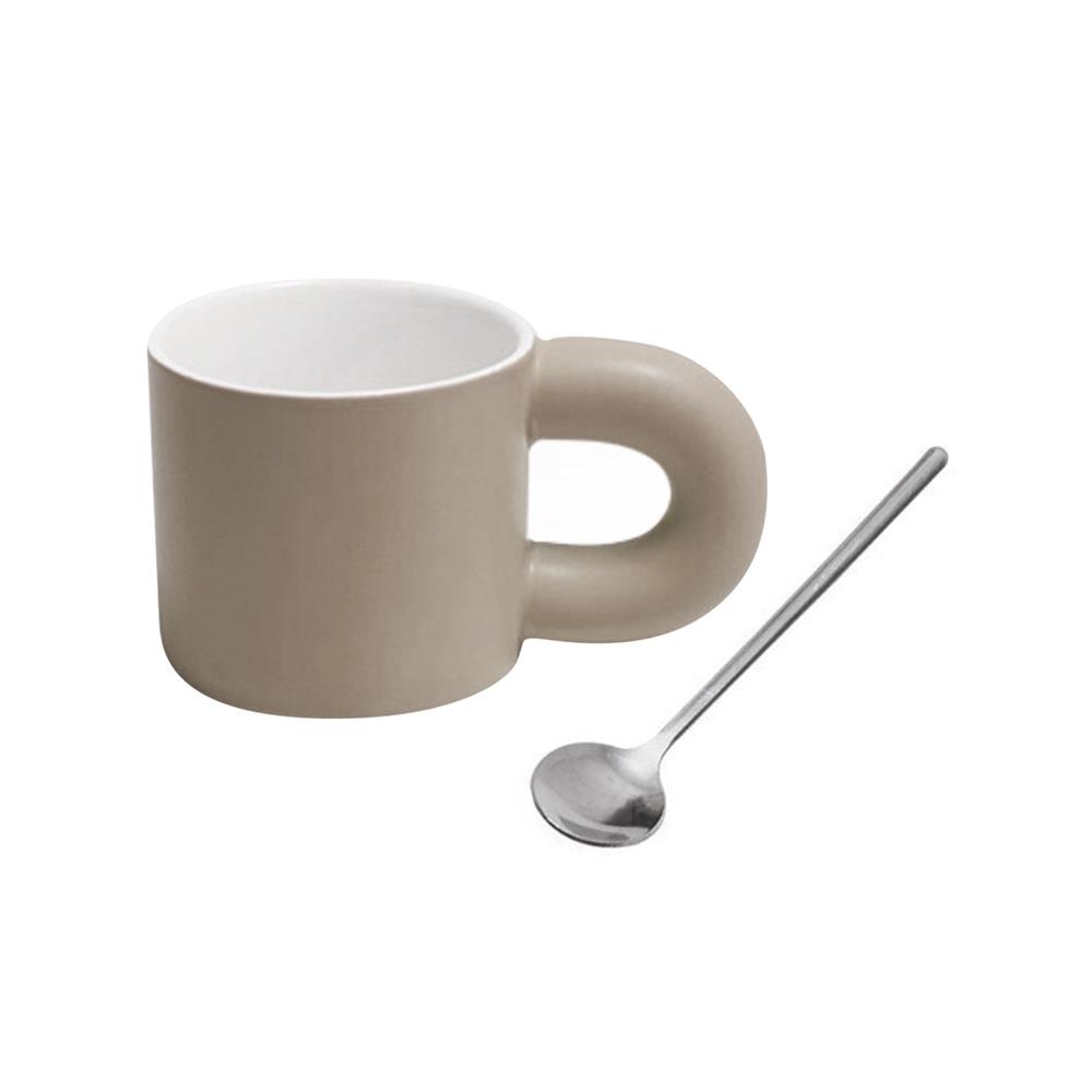 ถ้วยหู PORCELAIN 320 มล. KECH TUBE สีเทา