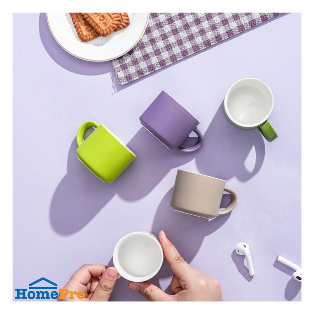 ชุดถ้วยหู PORCELAIN 80 มล. KECH TUBE 5 ใบ หลากสี