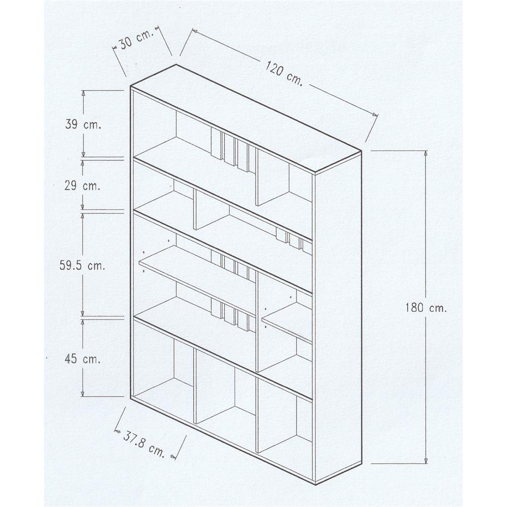 ชั้นวางของกั้นห้อง 5 ชั้น INHOME SS1221 สีออทตาวา