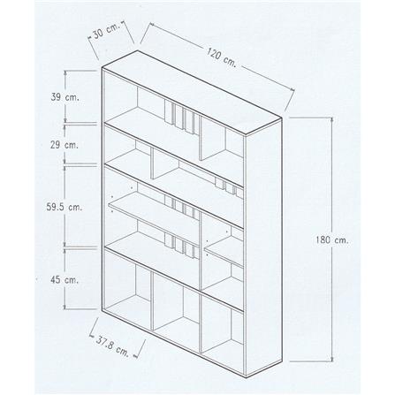 ชั้นวางของกั้นห้อง 5 ชั้น INHOME SS1221 สีออทตาวา_6