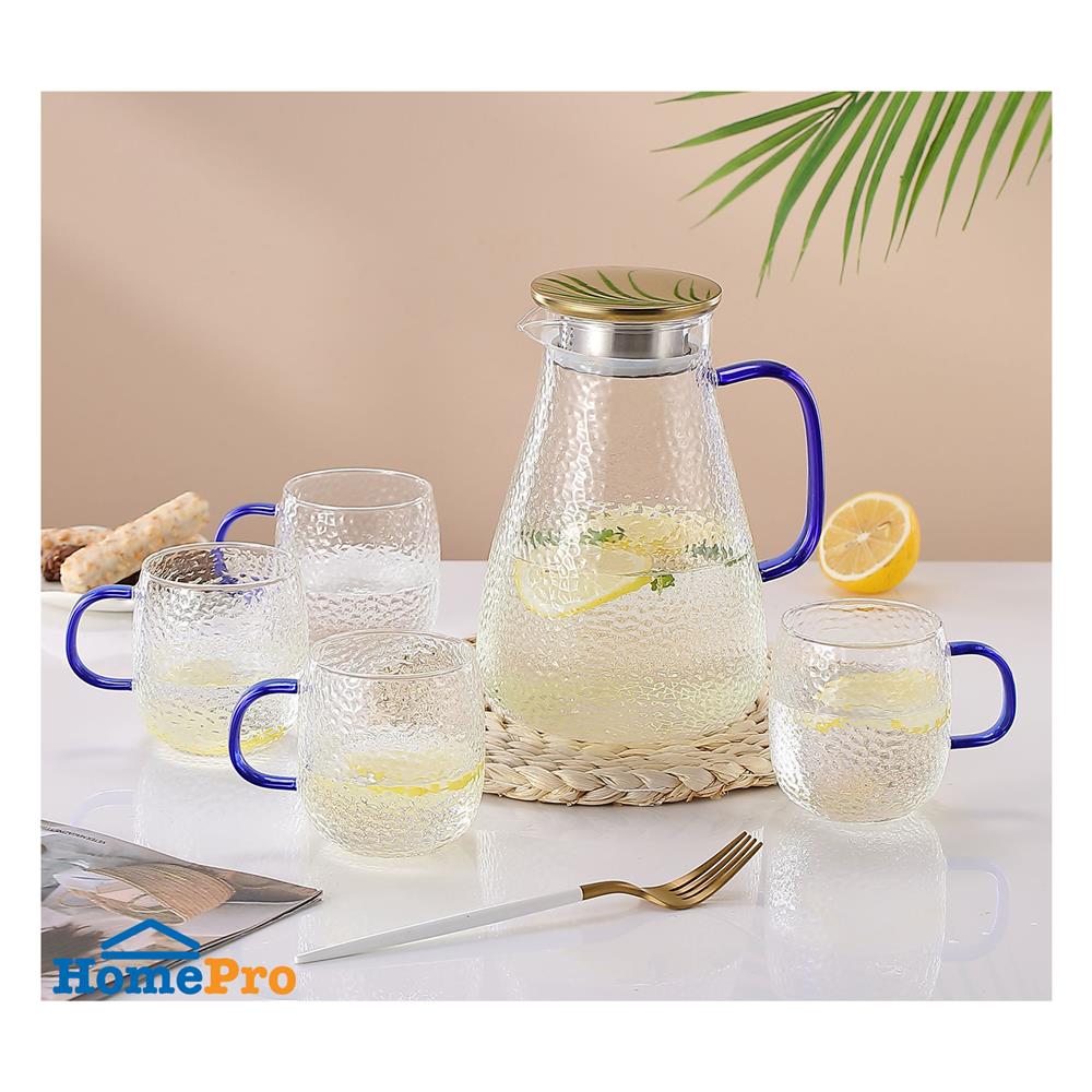 ชุดเหยือกน้ำใส+แก้วน้ำ 5 ชิ้น US BUBBLE