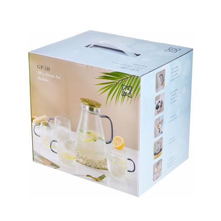 ชุดเหยือกน้ำใส+แก้วน้ำ 5 ชิ้น US BUBBLE_3