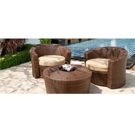 ชุดสนาม 2 ที่นั่ง IVY HUSTON SF004 สีน้ำตาล_1