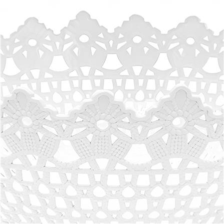 ตะกร้าพลาสติกกลมลายฉลุ KECH EAZY สีขาว_3