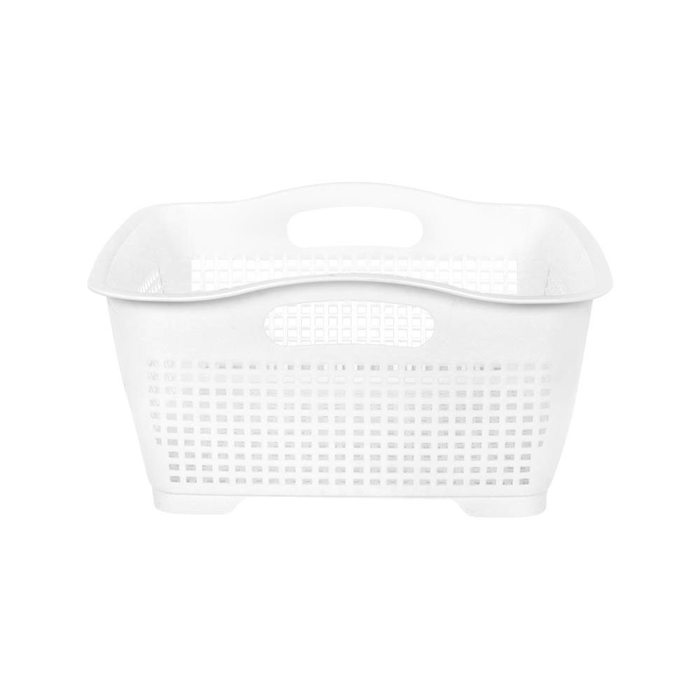 ตะกร้าพลาสติกสี่เหลี่ยมจัตุรัส KECH EAZY 13x26.5x26.5 ซม. สีขาว