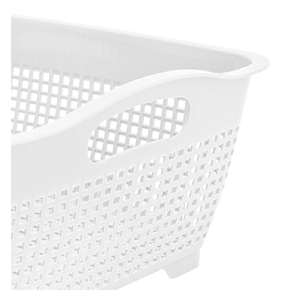 ตะกร้าพลาสติกสี่เหลี่ยมจัตุรัส KECH EAZY 13x26.5x26.5 ซม. สีขาว