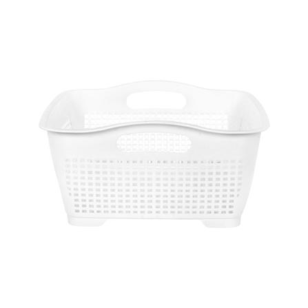 ตะกร้าพลาสติกสี่เหลี่ยมจัตุรัส KECH EAZY 13x26.5x26.5 ซม. สีขาว_2