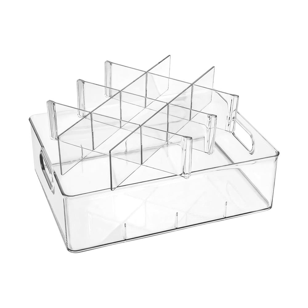 กล่องจัดเก็บผ้า 12 ช่อง PLIM KLEAR 23.7x31.6x9.7 ซม. สีใส