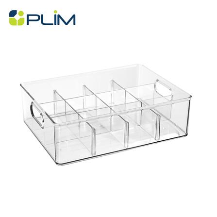 กล่องจัดเก็บผ้า 12 ช่อง PLIM KLEAR 23.7x31.6x9.7 ซม. สีใส_1