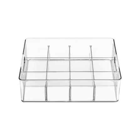 กล่องจัดเก็บผ้า 12 ช่อง PLIM KLEAR 23.7x31.6x9.7 ซม. สีใส_2