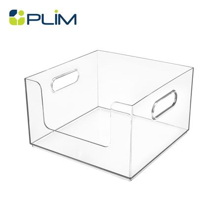 กล่องจัดเก็บผ้า PLIM KLEAR 25.3x25.3x15.3 ซม. สีใส