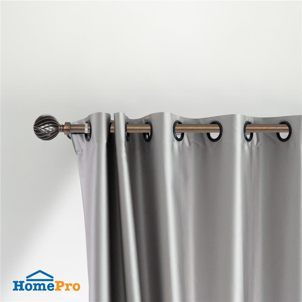 รางเหล็ก ยืดหด HOME LIVING STYLE ROUND 120-210 ซม. สีน้ำตาล