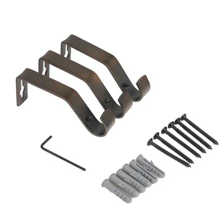 รางเหล็ก ยืดหด HOME LIVING STYLE ROUND 120-210 ซม. สีน้ำตาล_3