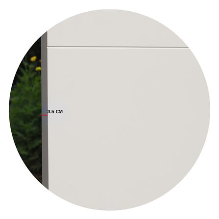 ประตูภายใน HDF METRO LINEA 05 90X200 ซม. สีรองพื้น ไม่เจาะลูกบิด_4