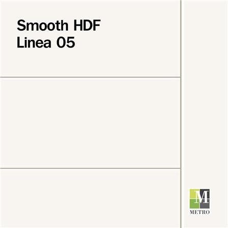 ประตูภายใน HDF METRO LINEA 05 90X200 ซม. สีรองพื้น ไม่เจาะลูกบิด_1