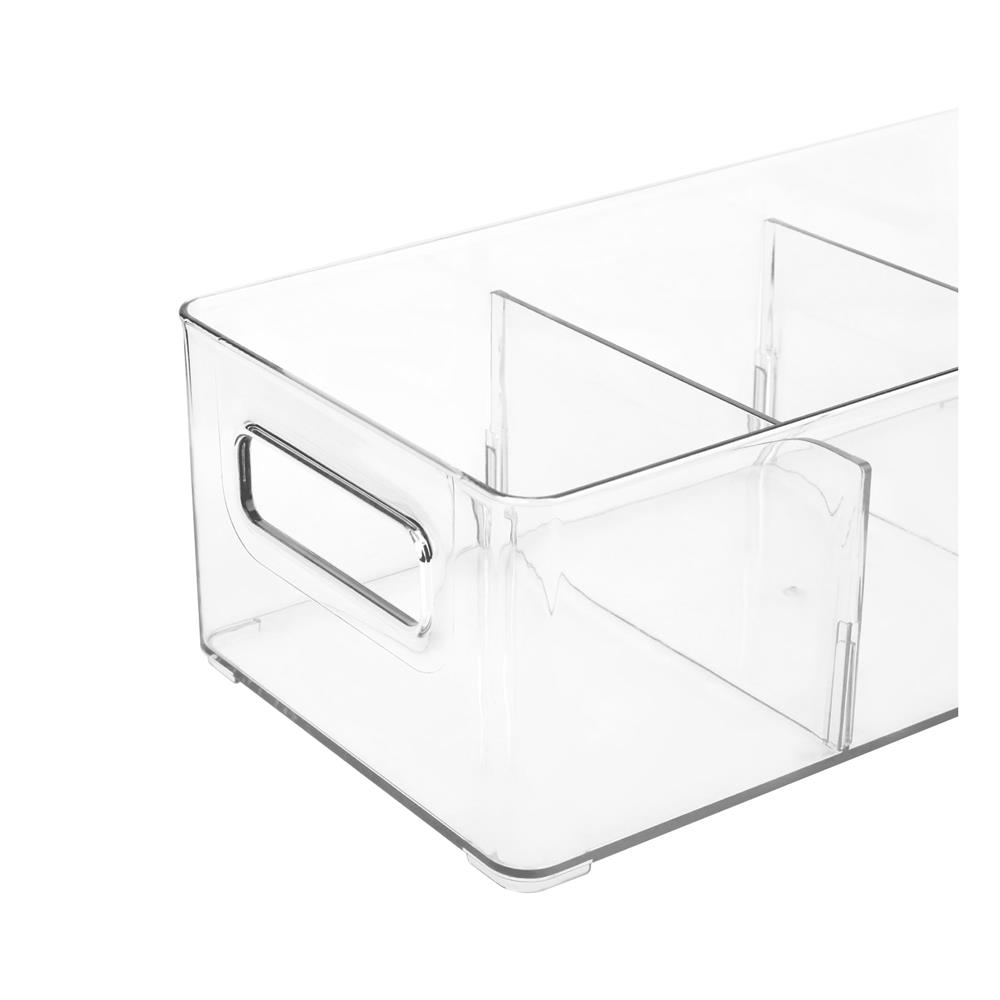 กล่องจัดเก็บผ้า 3 ช่อง PLIM KLEAR 15x30.5x10 ซม. สีใส