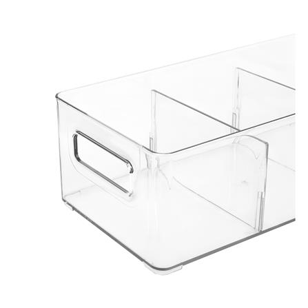 กล่องจัดเก็บผ้า 3 ช่อง PLIM KLEAR 15x30.5x10 ซม. สีใส_3