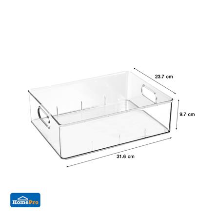 กล่องจัดเก็บผ้า PLIM KLEAR 23.7X31.6X9.7 ซม. สีใส_7