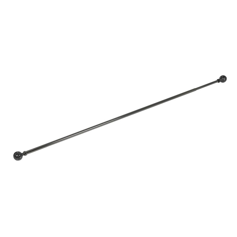 รางเหล็ก ยืดหด HOME LIVING STYLE MARBLE 120-210 ซม. สีดำ