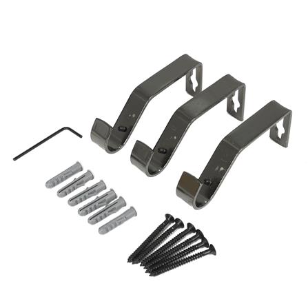 รางเหล็ก ยืดหด HOME LIVING STYLE MARBLE 120-210 ซม. สีดำ_3