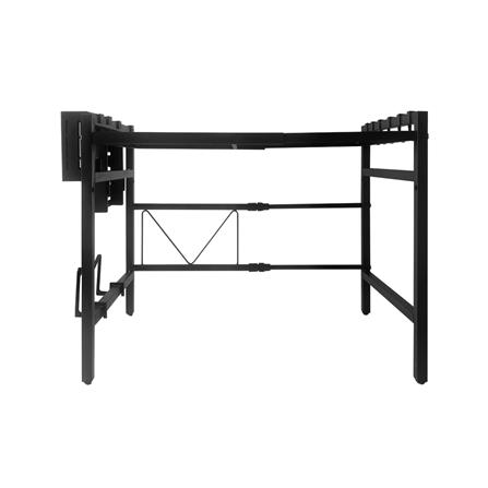 ชั้นวางคร่อมไมโครเวฟ แบบปรับความกว้างได้ KECH สีดำ_1