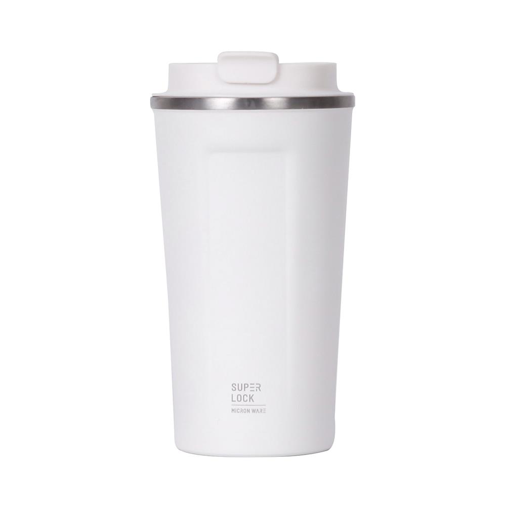 แก้วน้ำสเตนเลส 0.5 ลิตร SUPER LOCK MUG สีขาว