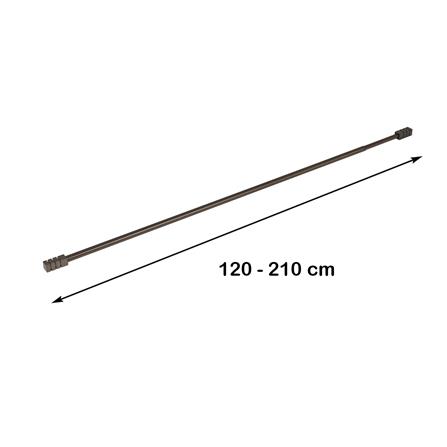 รางเหล็ก ยืดหด HOME LIVING STYLE STICK 120-210 ซม. สีน้ำตาล_5