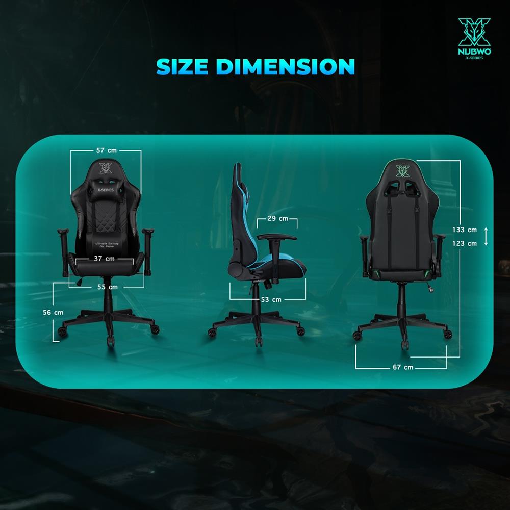 เก้าอี้เกมมิ่ง NUBWO L117 สีดำ