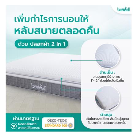 แผ่นรองนอน 6 ฟุต BEWELL MEMORY FOAM HYBRID 5 ZONE_7