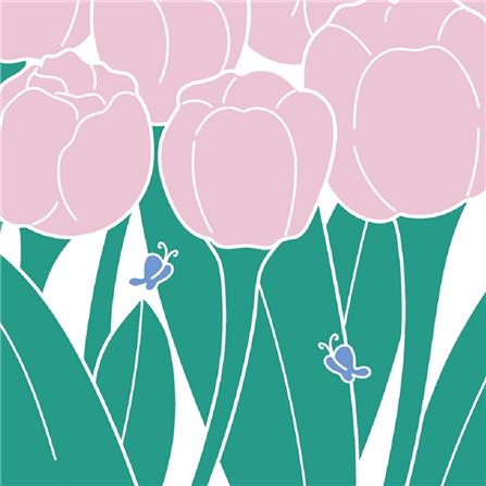 มู่ลี่ PVC HOME LIVING STYLE TULIP 80X200 ซม. สีขาว/เขียว/ชมพู_2