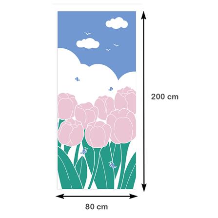 มู่ลี่ PVC HOME LIVING STYLE TULIP 80X200 ซม. สีขาว/เขียว/ชมพู_5