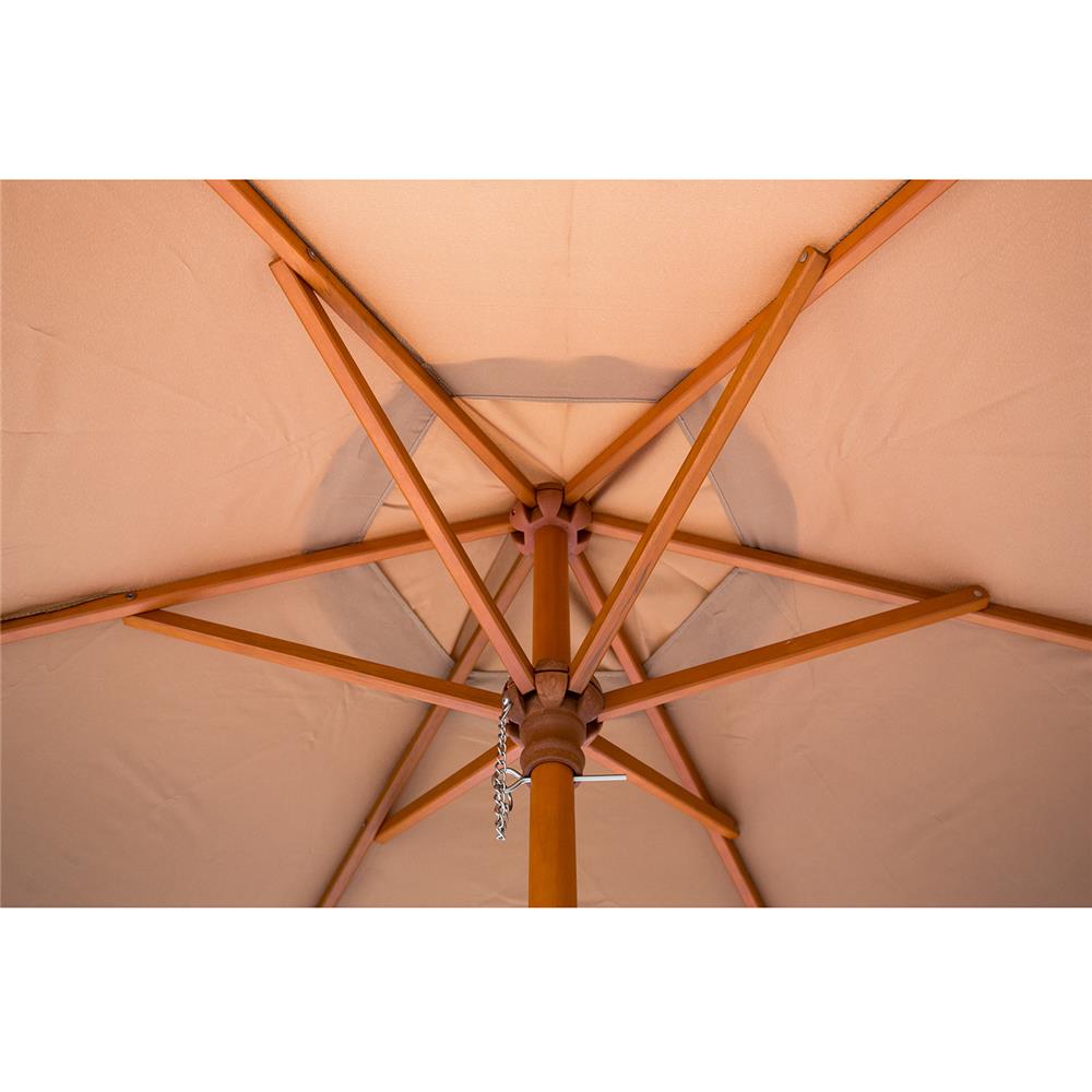 ร่มสนามกลม IVY WOOD 2.5 ม. สีน้ำตาล