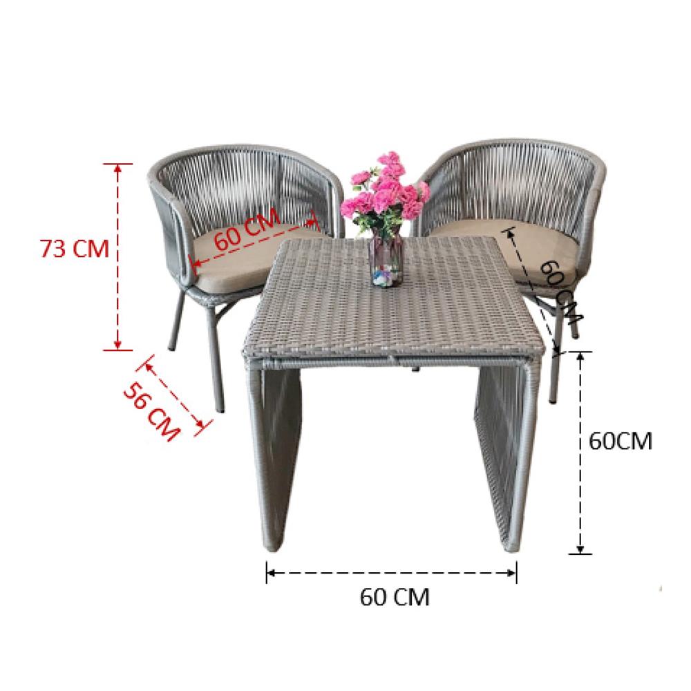 ชุดสนาม 2 ที่นั่ง IVY HAWAII COFFEE LV027 สีเทา