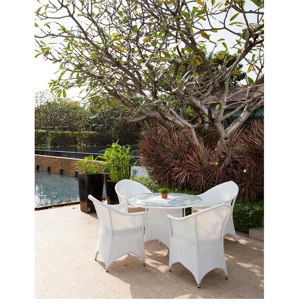 ชุดสนาม 4 ที่นั่ง IVY VERGINIA DN001 สีขาว