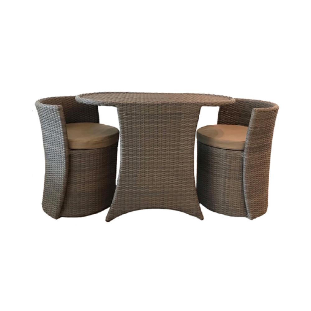 ชุดสนาม 2 ที่นั่ง IVY COFFEE LV004 สีน้ำตาล