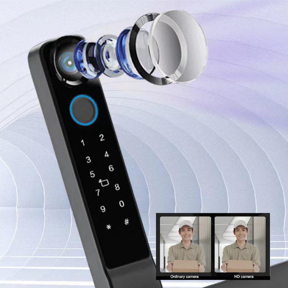 กลอนดิจิตอล C.HITECH CSN WP CAM สีดำ