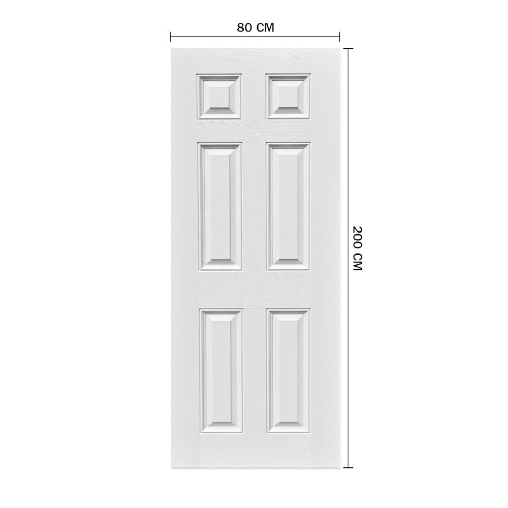 ประตูไฟเบอร์กลาส METRO EXTER601 80X200 ซม. สีขาว