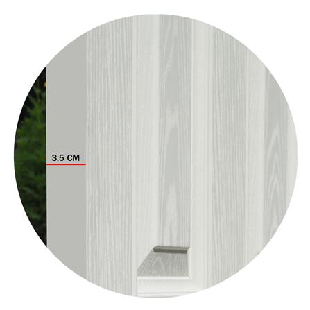 ประตูไฟเบอร์กลาส METRO EXTER601 80X200 ซม. สีขาว_5