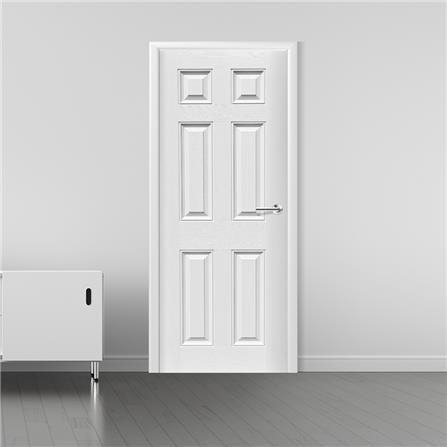 ประตูไฟเบอร์กลาส METRO EXTER601 80X200 ซม. สีขาว_2