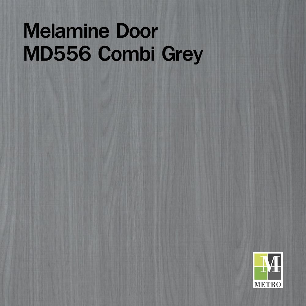 ประตูภายในเมลามีน เซาะร่อง METRO MD556 80X200 ซม. สี COMBI GREY