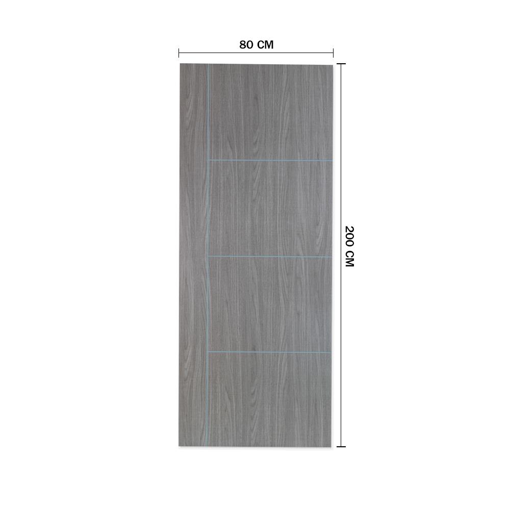 ประตูภายในเมลามีน เซาะร่อง METRO MD556 80X200 ซม. สี COMBI GREY