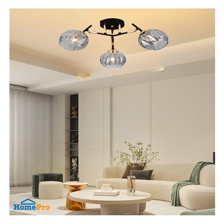 ไฟถาด NEOLIGHT 19144-3 สีทอง/ดำ 3 หัว_2