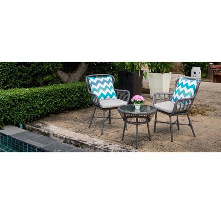 ชุดสนาม 2 ที่นั่ง IVY LV025 NORWAY COFFEE SET สีเทา_1